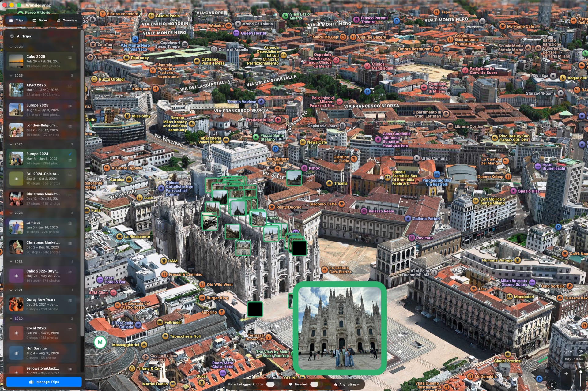 WanderSnap — 3D view